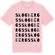 Pink Cotton t-shirt med Skogbergs ordlek t-shirt