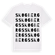 White t-shirt med Skogbergs ordlek t-shirt