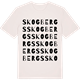 Vintage White t-shirt med Skogbergs ordlek t-shirt