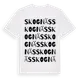 White t-shirt med Skognäs ordlek t-shirt