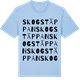 Blue Soul t-shirt med Skogs Täppan ordlek t-shirt