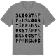 Mid Heather Gray t-shirt med Skogs Täppan ordlek t-shirt