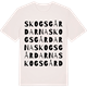 Vintage White t-shirt med Skogsgårdarna ordlek t-shirt