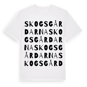 Skogsgårdarna ordlek t-shirt – ekologisk bomull t-shirt från Pinshirt