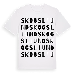 Skogsliund ordlek t-shirt – ekologisk bomull t-shirt från Pinshirt