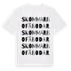 White t-shirt med Skommarbo Fäbodar ordlek t-shirt