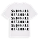 White t-shirt med Skommarbo fäbodar ordlek t-shirt