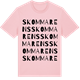 Pink Cotton t-shirt med Skommarens ordlek t-shirt