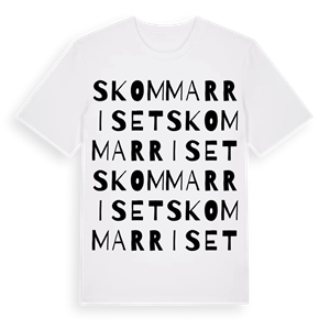 Skommarriset ordlek t-shirt – ekologisk bomull t-shirt från Pinshirt