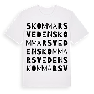 Skommarsveden ordlek t-shirt – ekologisk bomull t-shirt från Pinshirt