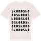 Vintage White t-shirt med Skord ordlek t-shirt