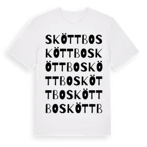 Sköttbo ordlek t-shirt – ekologisk bomull t-shirt från Pinshirt