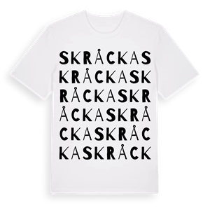 Skråcka ordlek t-shirt – ekologisk bomull t-shirt från Pinshirt