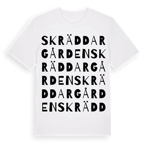 Skräddargården ordlek t-shirt – ekologisk bomull t-shirt från Pinshirt