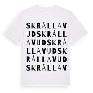 Skrållavud ordlek t-shirt – ekologisk bomull t-shirt från Pinshirt
