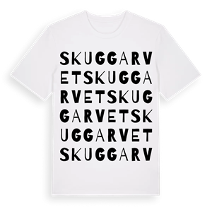 Skuggarvet ordlek t-shirt – ekologisk bomull t-shirt från Pinshirt