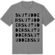 Mid Heather Gray t-shirt med Skutudden ordlek t-shirt