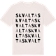 Vintage White t-shirt med Skvalta ordlek t-shirt