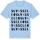 Blue Soul t-shirt med Skvasselbo ordlek t-shirt