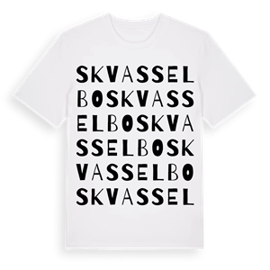 Skvasselbo ordlek t-shirt – ekologisk bomull t-shirt från Pinshirt