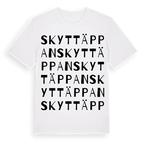 Skyttäppan ordlek t-shirt – ekologisk bomull t-shirt från Pinshirt
