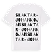 Slaktar-Johankojan ordlek t-shirt