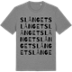 Mid Heather Gray t-shirt med Slånget ordlek t-shirt