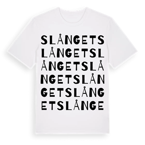 Slånget ordlek t-shirt – ekologisk bomull t-shirt från Pinshirt