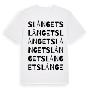 Slånget ordlek t-shirt – ekologisk bomull t-shirt från Pinshirt