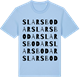 Blue Soul t-shirt med Slars bodar ordlek t-shirt