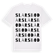 White t-shirt med Slars bodar ordlek t-shirt