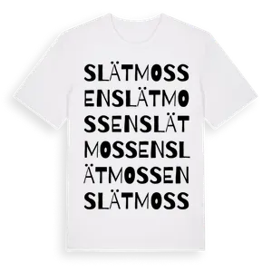Slätmossen ordlek t-shirt – ekologisk bomull t-shirt från Pinshirt