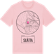 Pink Cotton t-shirt med Slätta t-shirt