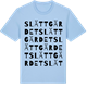 Blue Soul t-shirt med Slättgärdet ordlek t-shirt