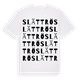 White t-shirt med Slättrö ordlek t-shirt