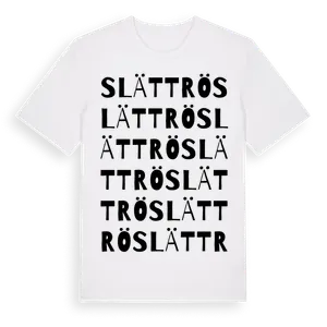 Slättrö ordlek t-shirt – ekologisk bomull t-shirt från Pinshirt