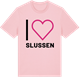 Pink Cotton t-shirt med Jag älskar Slussen t-shirt stort tryck