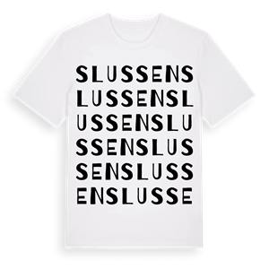 Slussen ordlek t-shirt – ekologisk bomull t-shirt från Pinshirt