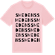 Pink Cotton t-shirt med Smedens ordlek t-shirt
