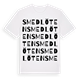 Smedlöten ordlek t-shirt