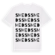 White t-shirt med Smeds ordlek t-shirt