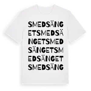 Smedsänget ordlek t-shirt – ekologisk bomull t-shirt från Pinshirt