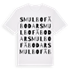 White t-shirt med Smulbo Fäbodar ordlek t-shirt