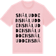 Pink Cotton t-shirt med Snåludden ordlek t-shirt