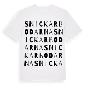Snickarbodarna ordlek t-shirt – ekologisk bomull t-shirt från Pinshirt