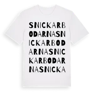 Snickarbodarna ordlek t-shirt – ekologisk bomull t-shirt från Pinshirt
