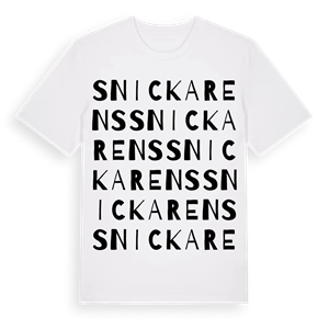 Snickarens ordlek t-shirt – ekologisk bomull t-shirt från Pinshirt
