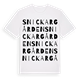 White t-shirt med Snickargården ordlek t-shirt