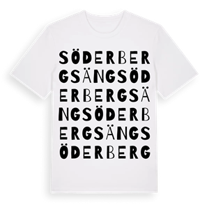 Söder Bergsäng ordlek t-shirt – ekologisk bomull t-shirt från Pinshirt