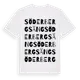 White t-shirt med Söder Bergsäng ordlek t-shirt